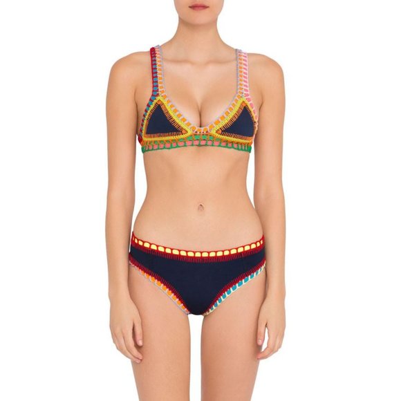 KIINI Bikini Set Tasmin Boyshort Bottoms Triangle Top